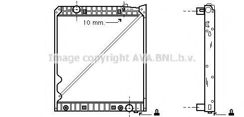 AVA QUALITY COOLING MEA2162 Радіатор, охолодження двигуна