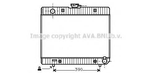 AVA QUALITY COOLING MS2048 Радіатор, охолодження двигуна