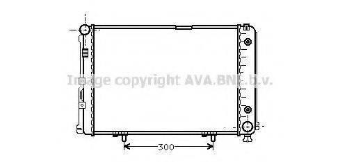 AVA QUALITY COOLING MS2110 Радіатор, охолодження двигуна