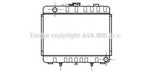 AVA QUALITY COOLING MS2168 Радіатор, охолодження двигуна