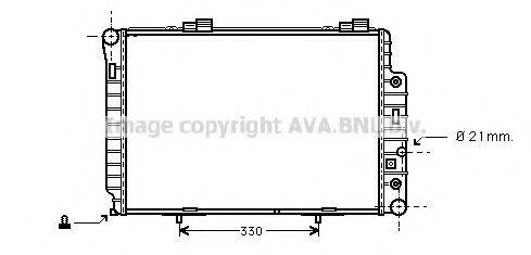 AVA QUALITY COOLING MS2174 Радіатор, охолодження двигуна