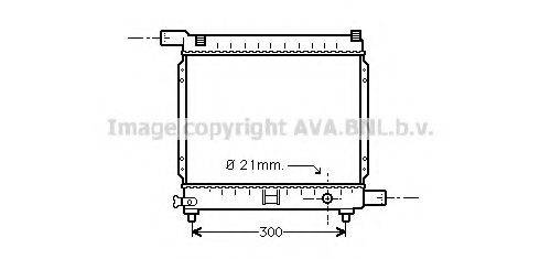 AVA QUALITY COOLING MS2179 Радіатор, охолодження двигуна