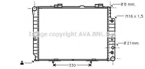 AVA QUALITY COOLING MS2189 Радіатор, охолодження двигуна