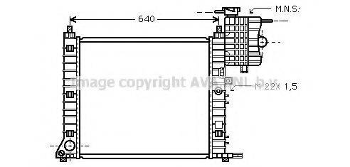 AVA QUALITY COOLING MS2213 Радіатор, охолодження двигуна