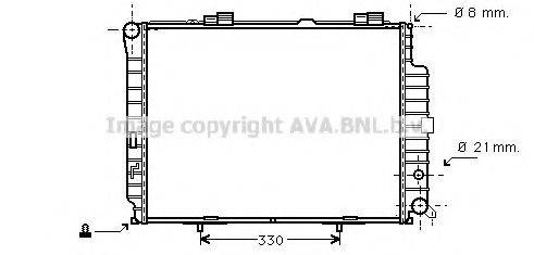 AVA QUALITY COOLING MS2231 Радіатор, охолодження двигуна