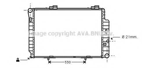 AVA QUALITY COOLING MS2234 Радіатор, охолодження двигуна