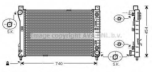 AVA QUALITY COOLING MS2286 Радіатор, охолодження двигуна