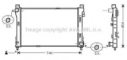 AVA QUALITY COOLING MS2288 Радіатор, охолодження двигуна