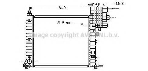 AVA QUALITY COOLING MS2336 Радіатор, охолодження двигуна