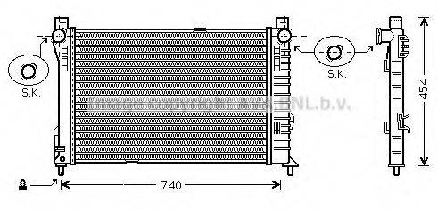 AVA QUALITY COOLING MS2338 Радіатор, охолодження двигуна