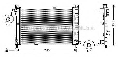 AVA QUALITY COOLING MS2378 Радіатор, охолодження двигуна