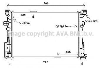 AVA QUALITY COOLING MS2654 Радіатор, охолодження двигуна