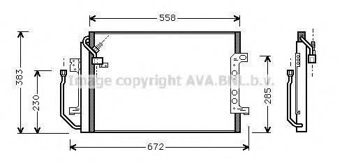 AVA QUALITY COOLING MS5257 Конденсатор, кондиціонер