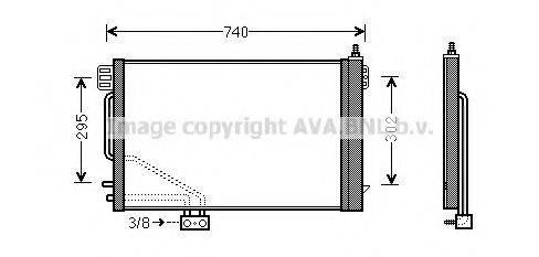 AVA QUALITY COOLING MS5493 Конденсатор, кондиціонер