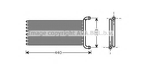 AVA QUALITY COOLING MS6399 Теплообмінник, опалення салону