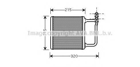 AVA QUALITY COOLING MS6451 Теплообмінник, опалення салону