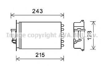 AVA QUALITY COOLING MS6649 Теплообмінник, опалення салону