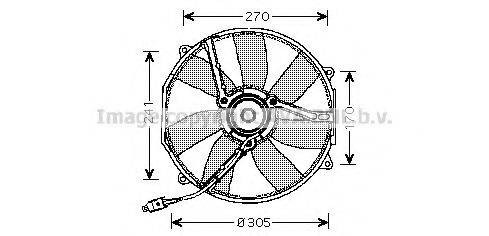 AVA QUALITY COOLING MS7512 Вентилятор, охолодження двигуна