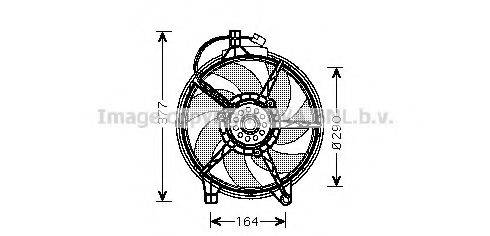 AVA QUALITY COOLING MS7517 Вентилятор, охолодження двигуна