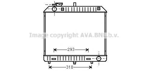 AVA QUALITY COOLING MSA2127 Радіатор, охолодження двигуна