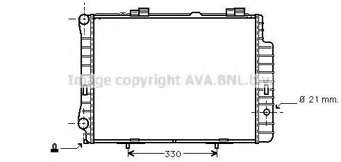 AVA QUALITY COOLING MSA2192 Радіатор, охолодження двигуна