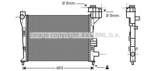 AVA QUALITY COOLING MSA2247 Радіатор, охолодження двигуна