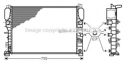 AVA QUALITY COOLING MSA2342 Радіатор, охолодження двигуна