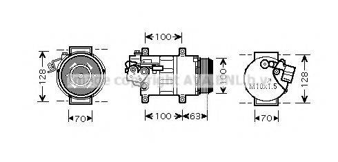 AVA QUALITY COOLING MSAK404 Компресор, кондиціонер