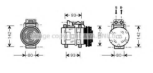 AVA QUALITY COOLING MSK083 Компресор, кондиціонер