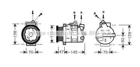 AVA QUALITY COOLING MSK390 Компресор, кондиціонер