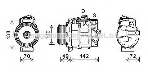 AVA QUALITY COOLING MSK602 Компресор, кондиціонер