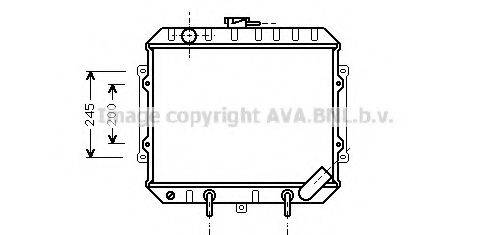 AVA QUALITY COOLING MT2005 Радіатор, охолодження двигуна