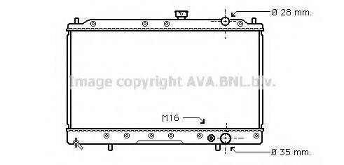 AVA QUALITY COOLING MT2016 Радіатор, охолодження двигуна