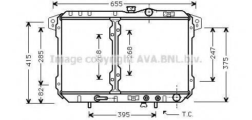 AVA QUALITY COOLING MT2040 Радіатор, охолодження двигуна