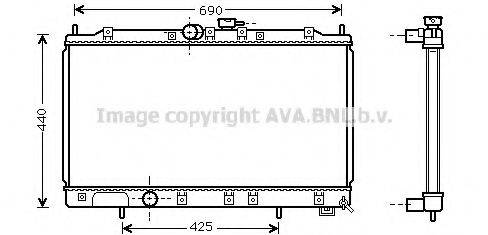 AVA QUALITY COOLING MT2121 Радіатор, охолодження двигуна