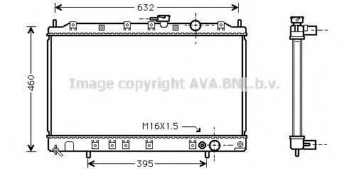 AVA QUALITY COOLING MT2134 Радіатор, охолодження двигуна