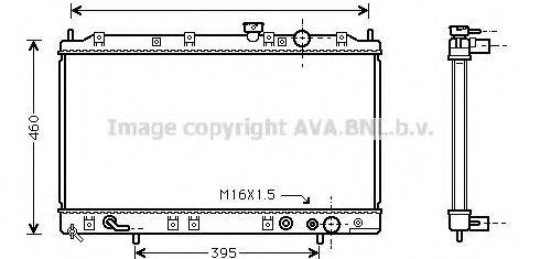 AVA QUALITY COOLING MT2137 Радіатор, охолодження двигуна