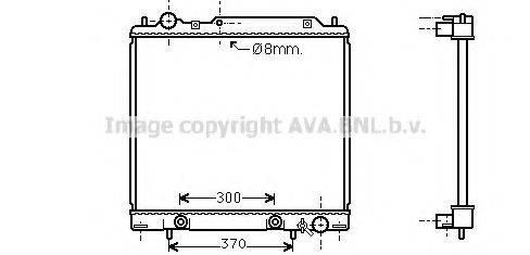 AVA QUALITY COOLING MT2158 Радіатор, охолодження двигуна