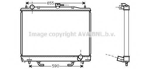 AVA QUALITY COOLING MT2163 Радіатор, охолодження двигуна