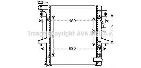 AVA QUALITY COOLING MT2204 Радіатор, охолодження двигуна