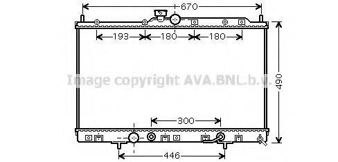 AVA QUALITY COOLING MT2230 Радіатор, охолодження двигуна
