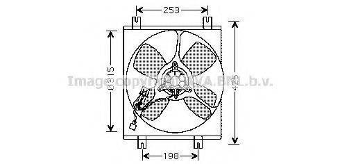 AVA QUALITY COOLING MT7504 Вентилятор, охолодження двигуна