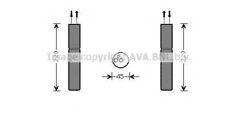 AVA QUALITY COOLING MTD233 Осушувач, кондиціонер