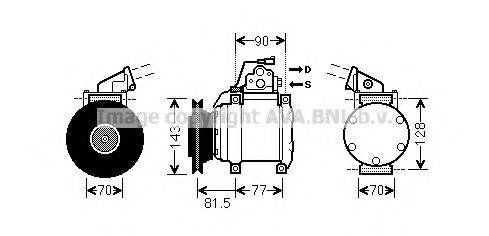 AVA QUALITY COOLING MTK216 Компресор, кондиціонер