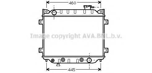 AVA QUALITY COOLING MZ2008 Радіатор, охолодження двигуна