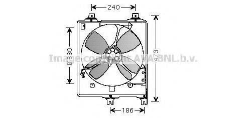 AVA QUALITY COOLING MZ7509 Вентилятор, охолодження двигуна