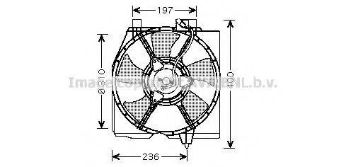 AVA QUALITY COOLING MZ7536 Вентилятор, охолодження двигуна