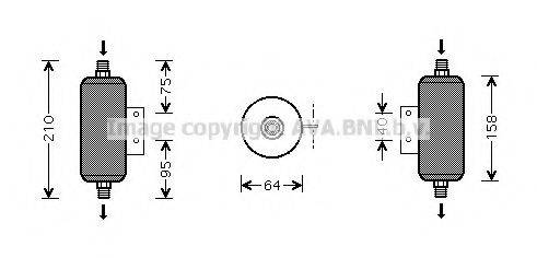 AVA QUALITY COOLING MZD149 Осушувач, кондиціонер