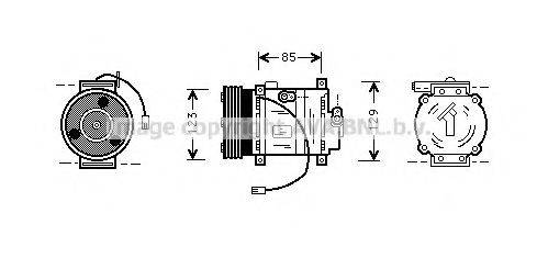 AVA QUALITY COOLING MZK132 Компресор, кондиціонер