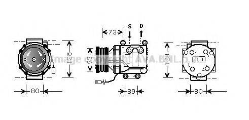 AVA QUALITY COOLING MZK170 Компресор, кондиціонер